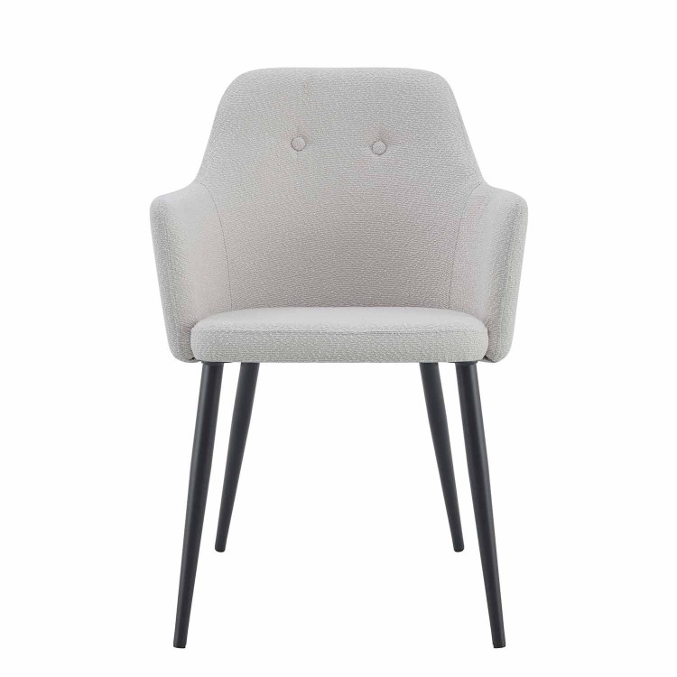 POLTRONA CLASSIC TESSUTO GRIGIO GAMBA NERA