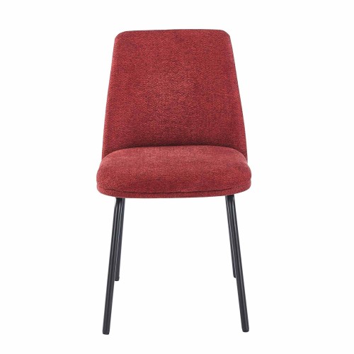 Sedia Lisa Bordeaux Gamba Nera-Casathai