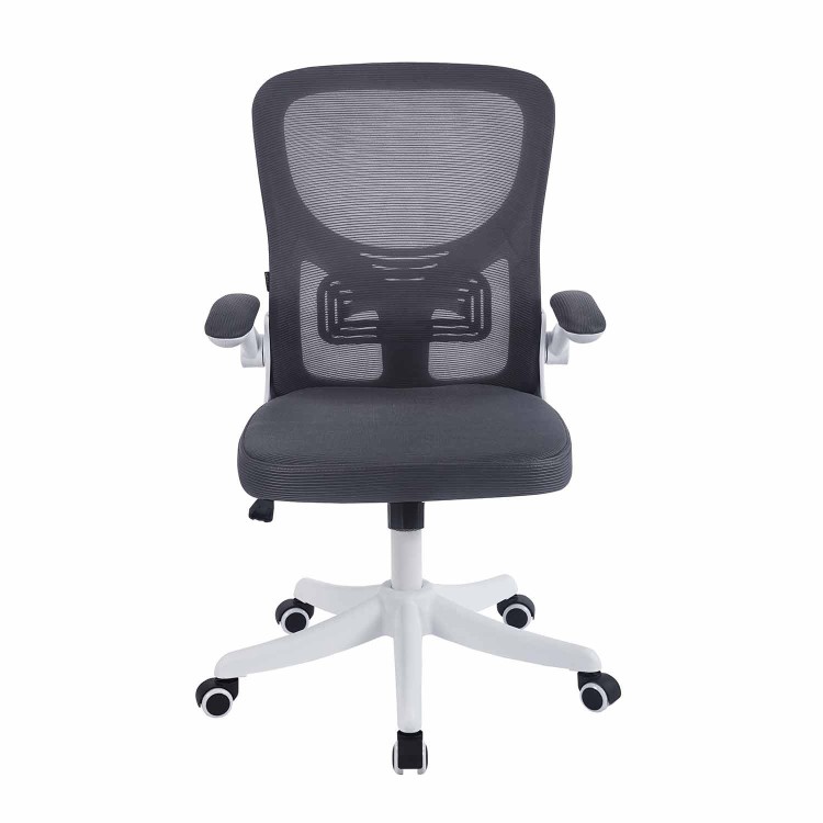 SILLA ESCRITORIO JARA GRIS Y NEGRA