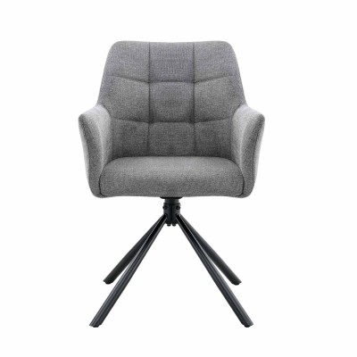 FAUTEUIL FREDDY PIVOTANT GRIS 2