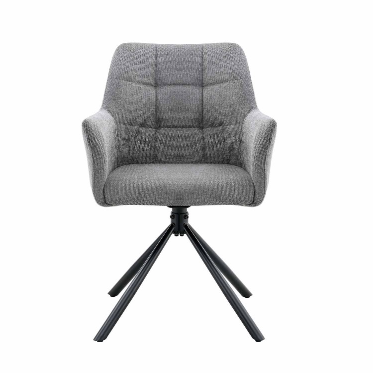 FAUTEUIL FREDDY PIVOTANT GRIS