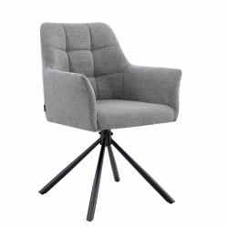 FAUTEUIL FREDDY PIVOTANT GRIS