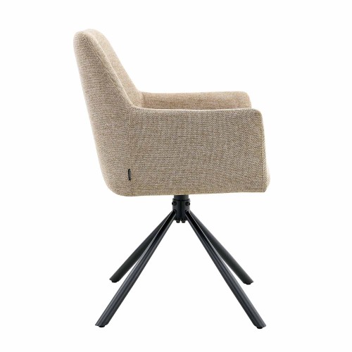 FAUTEUIL FREDDY PIVOTANT CAFÉ