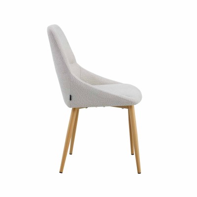 Chaise Niki gris pieds hêtre - CasaThai 2
