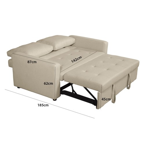 SOFÁ-CAMA COLIN AREIA