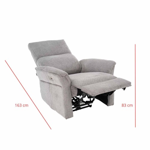 SILLÓN OLAF RELAX ELÉCTRICO GRIS