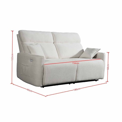 SESSEL PRAGA SAND ELEKTRISCH 3-SITZER