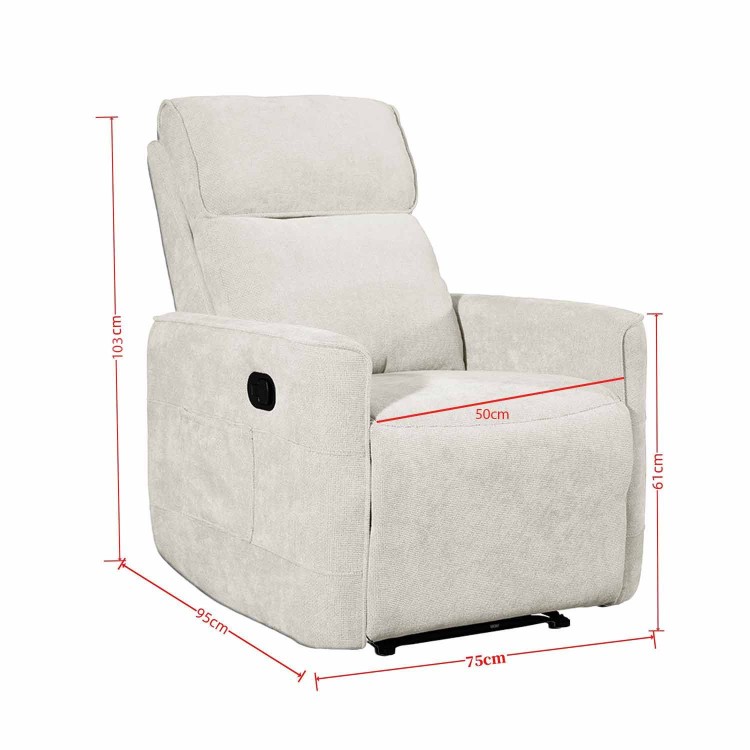 SESSEL PRAGA SAND MANUELLER RELAX 1-SITZER