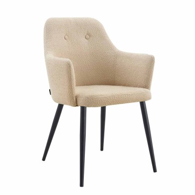 Poltrona Classic areia pata preta - CasaThai 2