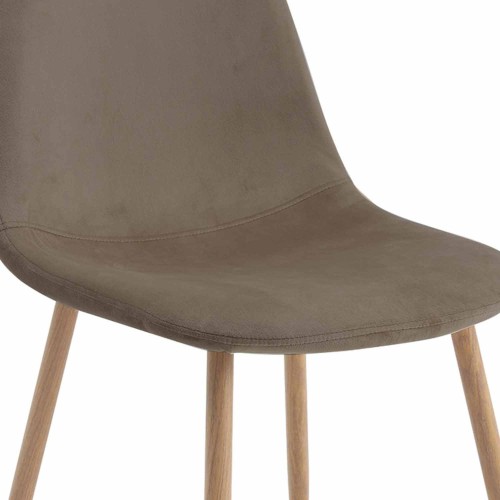 SILLA ZEN TERCIOPELO ARENA-PATA HAYA