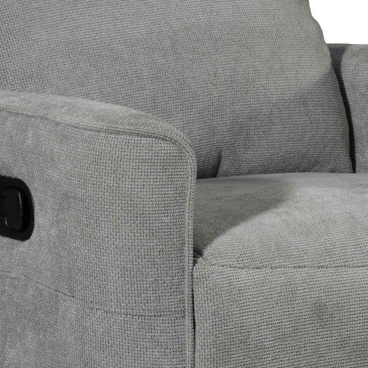 SILLÓN PRAGA GRIS RELAX MANUAL 1 PLAZA