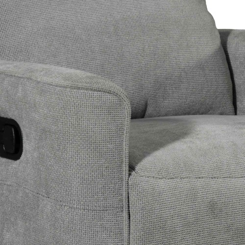 SILLÓN PRAGA GRIS RELAX MANUAL 1 PLAZA