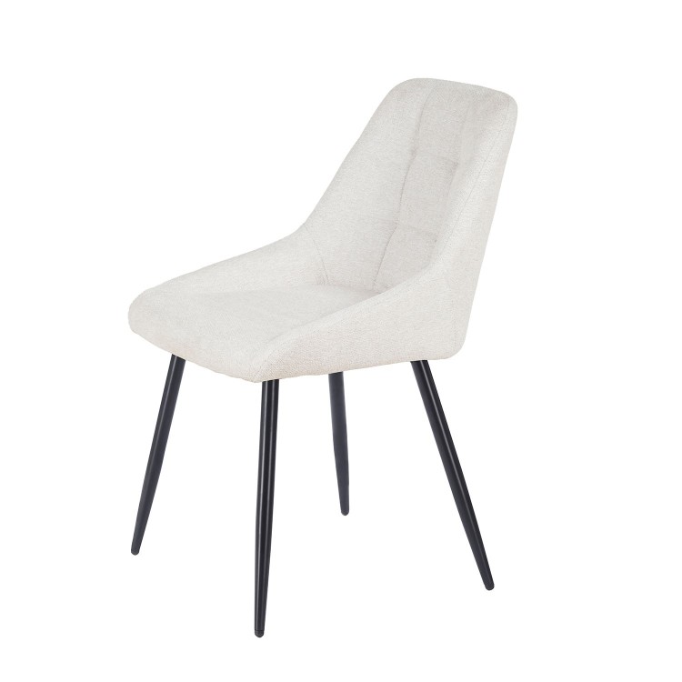 CHAISE EVA SABLE PIED NOIR