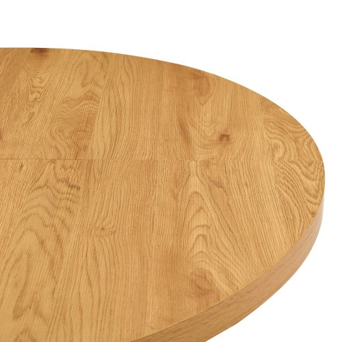AUSZIEHBARER TISCH SIENNA HOLZ MIT WEISSEM GESTELL