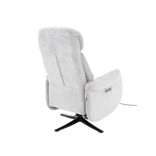 POLTRONA CIPRO RELAX ELETTRICA GRIGIO CHIARO 2 MOTORI
