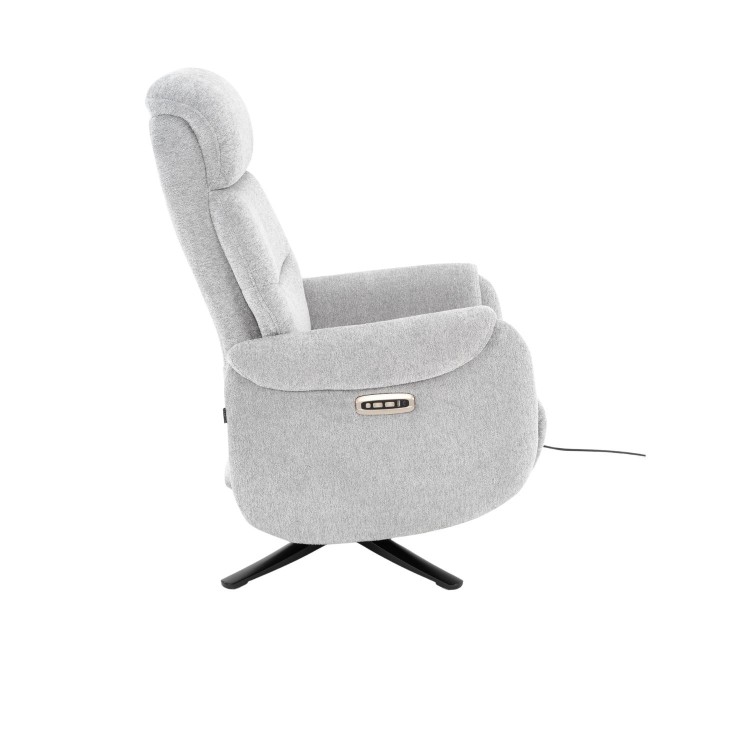POLTRONA CHIPRE RELAX ELÉTRICA CINZENTO CLARO 2 MOTORES