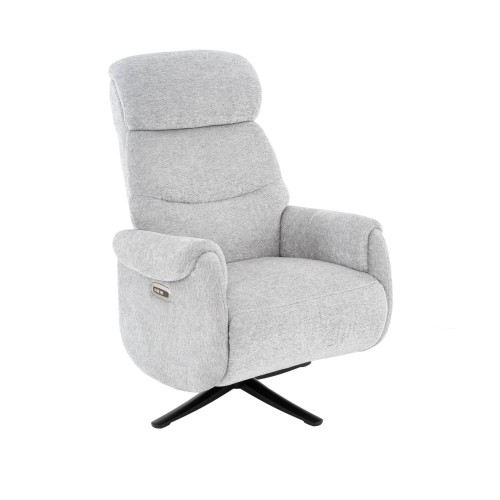 POLTRONA CIPRO RELAX ELETTRICA GRIGIO CHIARO 2 MOTORI