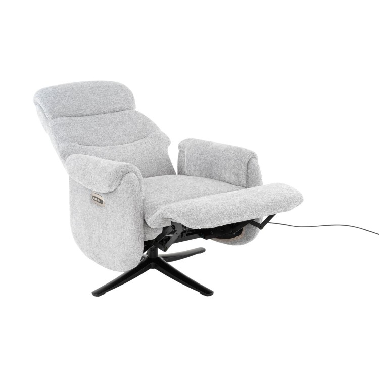 POLTRONA CIPRO RELAX ELETTRICA GRIGIO CHIARO 2 MOTORI