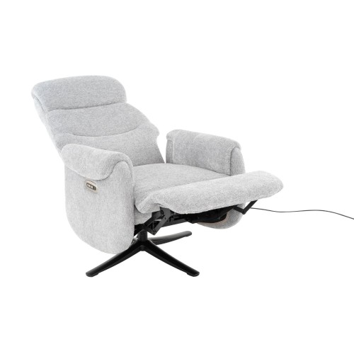 POLTRONA CIPRO RELAX ELETTRICA GRIGIO CHIARO 2 MOTORI
