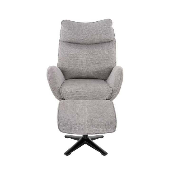 Grauer Turin-Sessel mit Reposapies