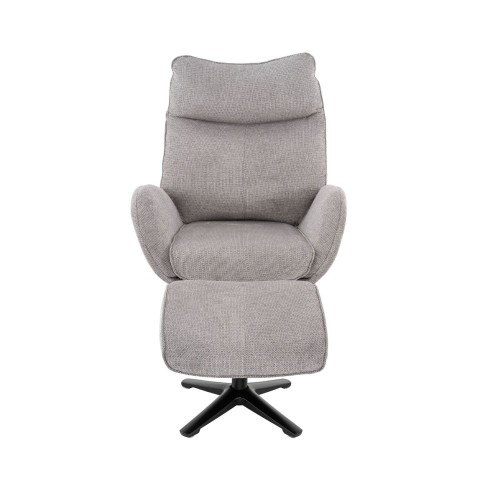 Grauer Turin-Sessel mit Reposapies