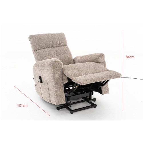 FAUTEUIL SAVONA RELAX ÉLECTRIQUE MARRON INCLINABLE