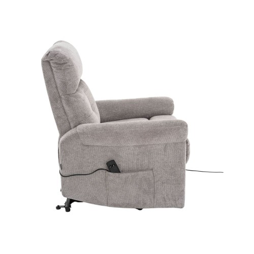 POLTRONA SAVONA RELAX ELÉTRICA CINZENTA RECLINÁVEL