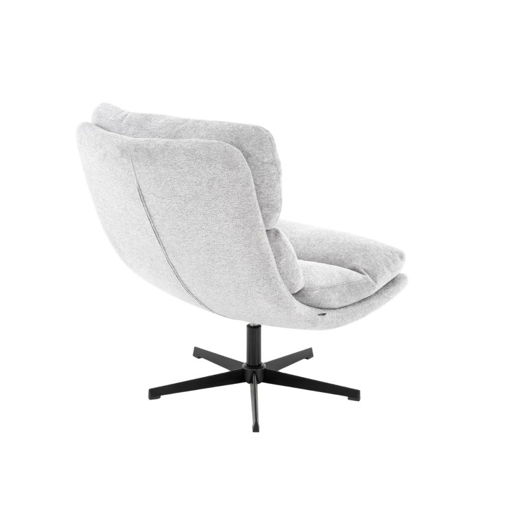 Grauer Milan-Sessel mit Reposapies