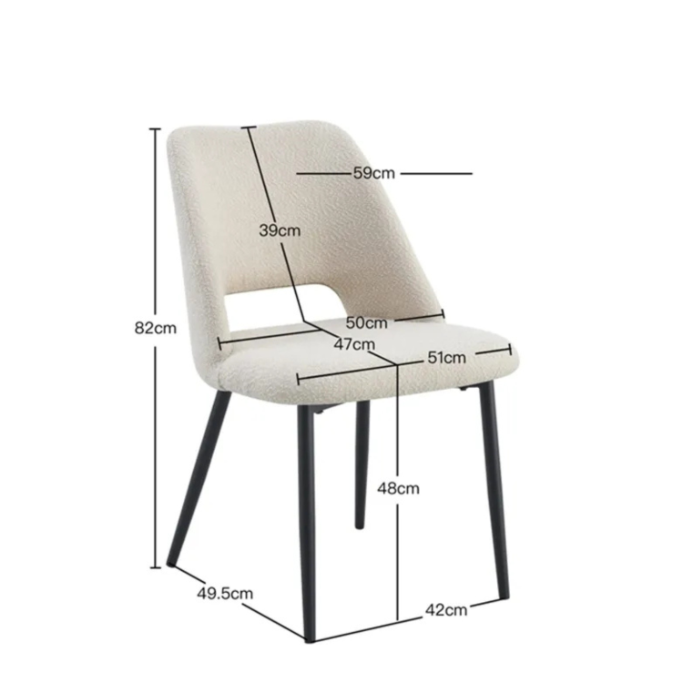 CHAISE EROS SABLE PIED BEIGE
