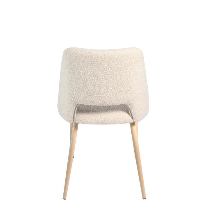 CHAISE EROS SABLE PIED EFFET BOIS DE HÊTRE