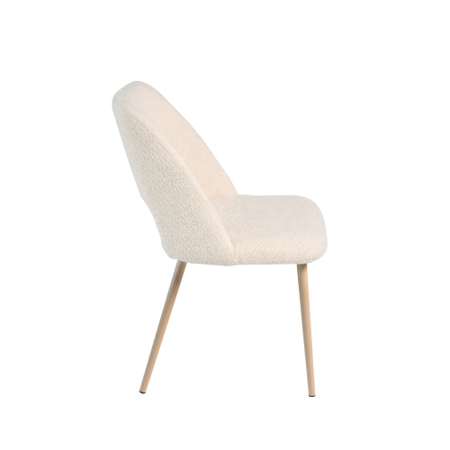 CHAISE EROS SABLE PIED EFFET BOIS DE HÊTRE