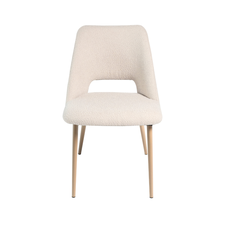 CHAISE EROS SABLE PIED EFFET BOIS DE HÊTRE