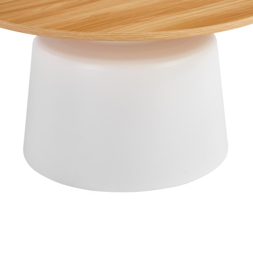 LOT DE 2 TABLES D'APPOINT NOA PIED BLANC