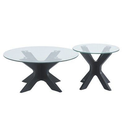Set di 2 tavoli ausiliari Cappello da castello Dune 2