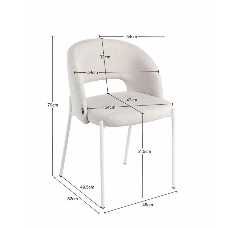 SILLA CRONOS GRIS PATA BEIGE