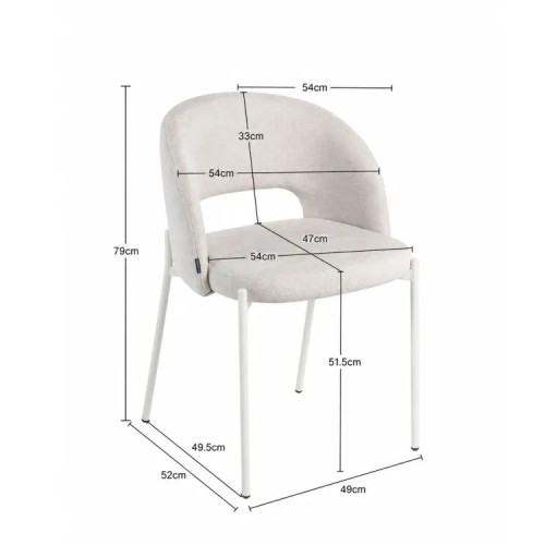 SILLA CRONOS GRIS PATA BEIGE