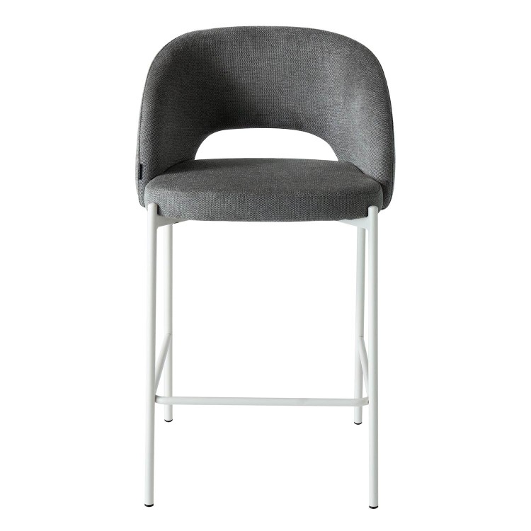 TABURETE CRONOS GRIS PATA BEIGE