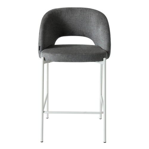 TABURETE CRONOS GRIS PATA BEIGE
