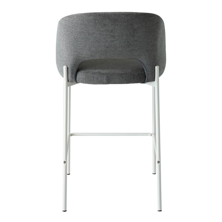 TABURETE CRONOS GRIS PATA BEIGE
