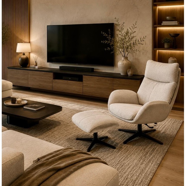 SILLÓN TURÍN ARENA CON REPOSAPIES